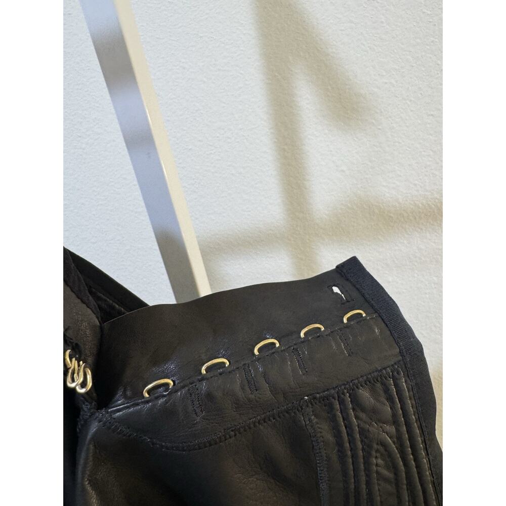 Roberto Cavalli leather pants black made in Italy Women’s Sz M $2k+ - Picture 12 of 16